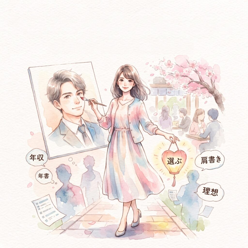 女性が「選ばれる側」から主体的に「選ぶ」側へと心境がシフトしていく様子